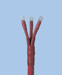 Koncovky pro třížilové kabely s plastovou izolací do 6 KV bez kabelových ok